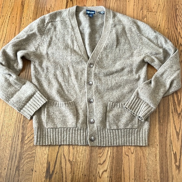 VTG 100% Shetland Wool Cardigan L - Picture 1 of 5